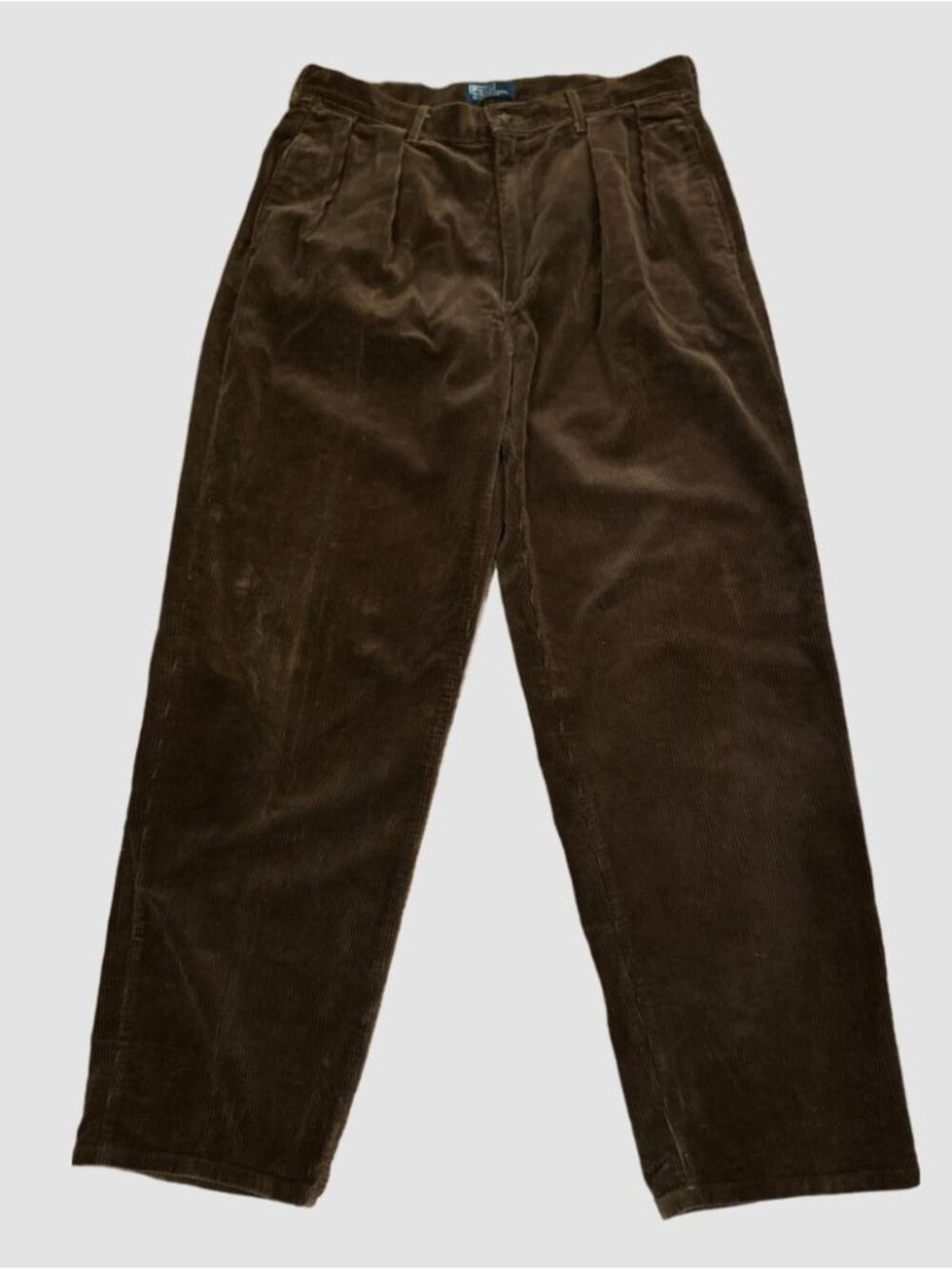 Vintage 90s Polo Ralph Lauren Corduroy Pants Mens 34x30 Pleated Made in USA